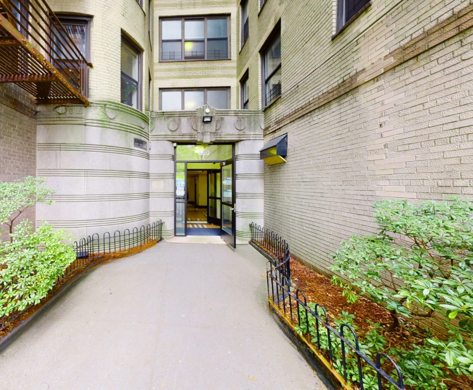 walking path to building