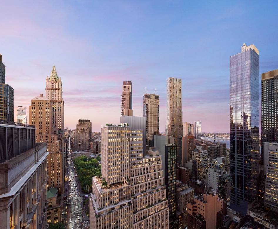 aerial city view