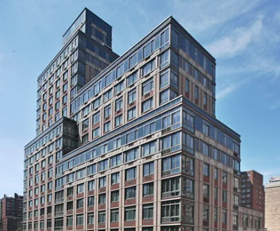 the front of a multi-level building
